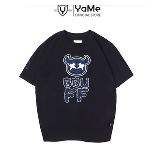 Áo Thun Nam Tay Ngắn Form Rộng Cổ Tròn Y2010 Linh Vật Bbuff Ver10 20445|YaMe|