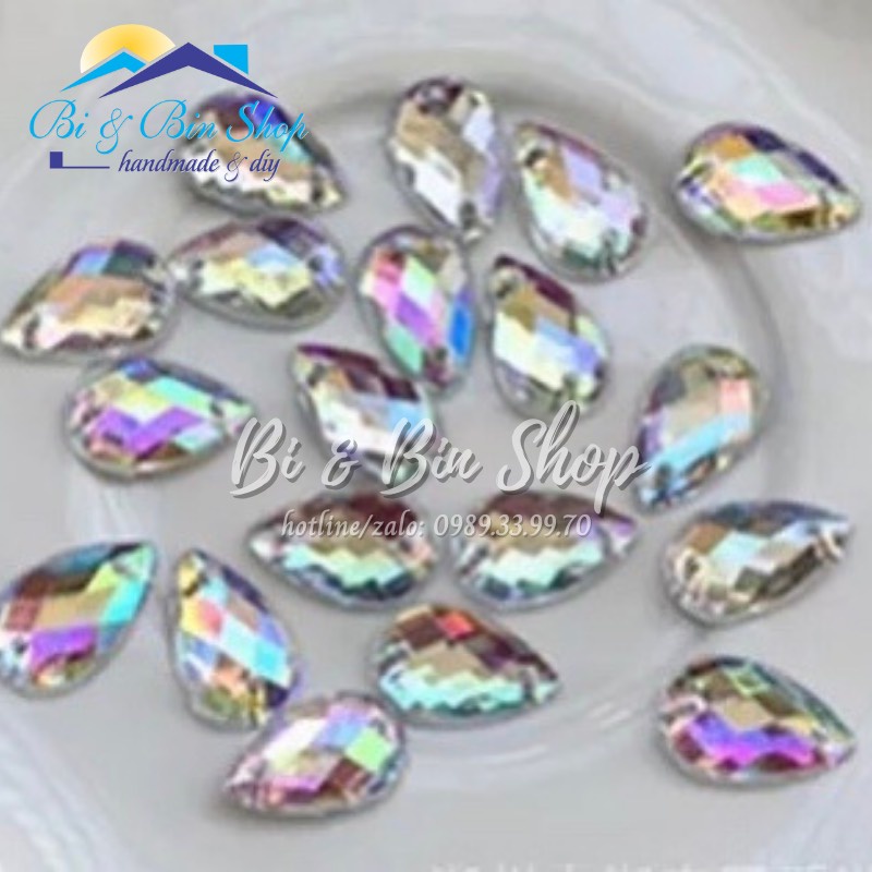 Hạt Đá Kết Giọt Nước Ánh Cừ AB