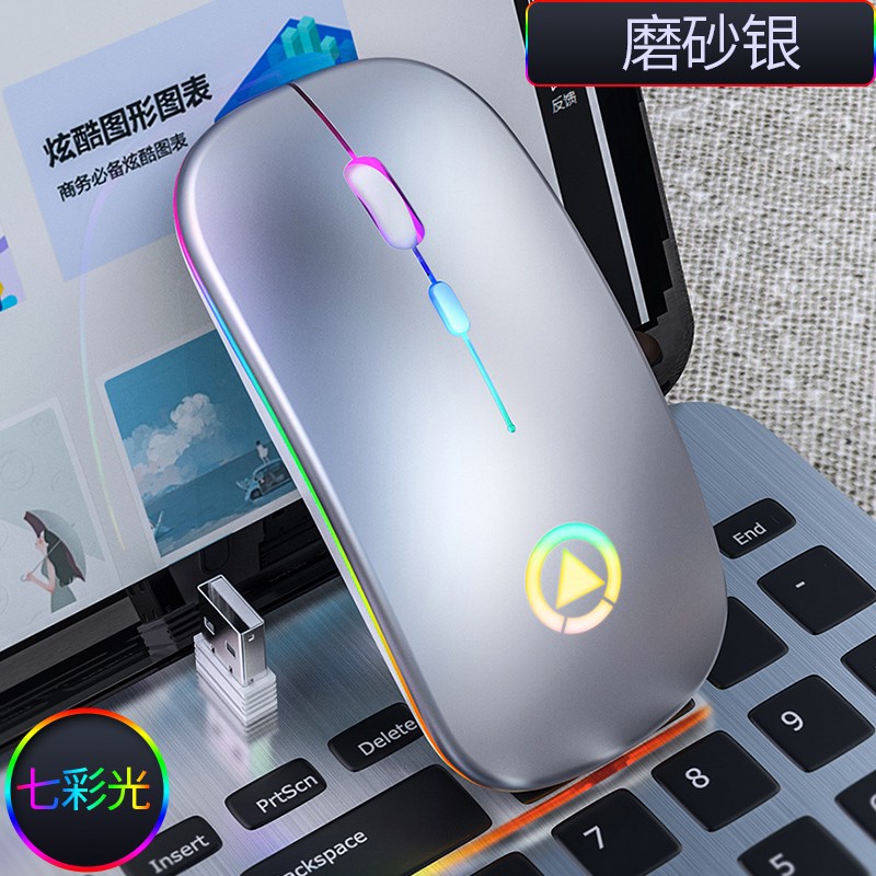 Chuột Không Dây và Bluetooth YINDIAO A2 - Chống Ồn Pin Sạc Được Không Cần Thay PIN