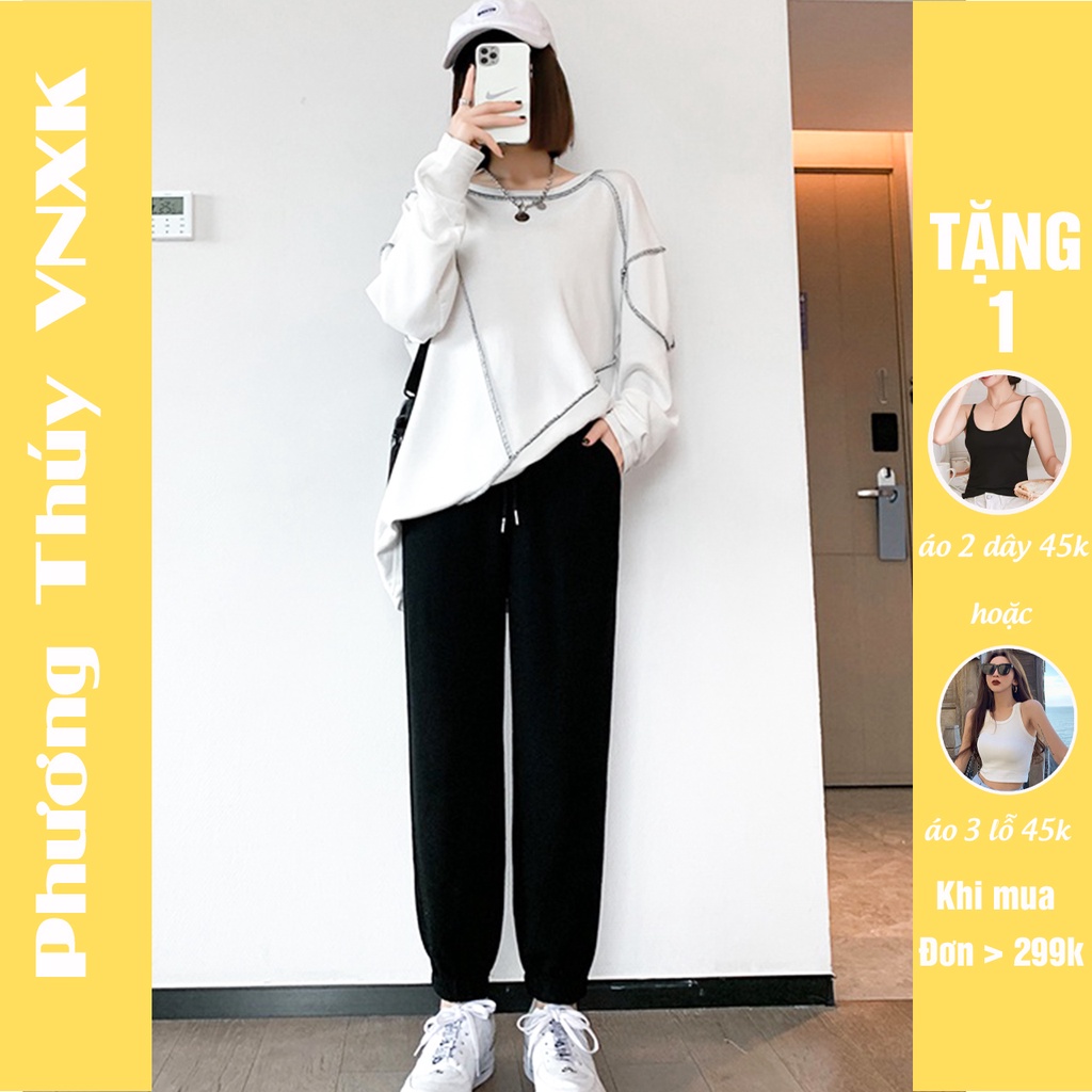 Quần jogger nữ PHƯƠNG THÚY VNXK - quần jogger cao cấp vải len đan hàng Quảng Châu loại 1, chất mềm dày dặn cực ấm 2021
