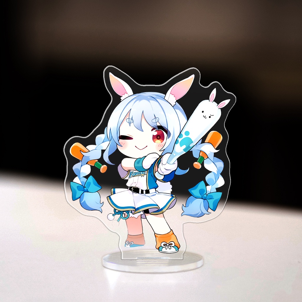 Mô hình đứng standee bằng arcrylic Hololive nhân vật Vtuber chibi dễ thương góc học tập bàn làm việc cao 8cm HM Decor