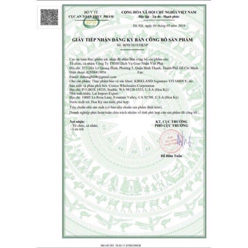 Viên Vitamin E Uống