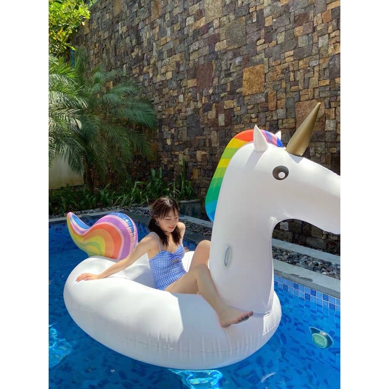 Phao Bơi Kì Lân Magic 275cm Khổng Lồ Người Lớn Kèm Bơm + Phao Mini