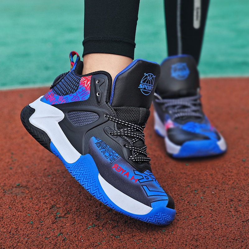 Giày bóng rổ thể thao sinh viên trẻ em, giày bóng rổ nữ  nam, giày chạy bộ thể thao, chống trượt chống mài mòn size：33-44