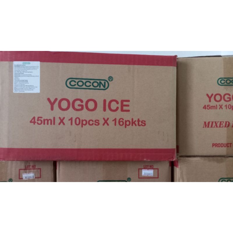 Kem đá cocon thạch trái cây malaysia, BỊCH 450ml-10cây ,hsd:1.2024