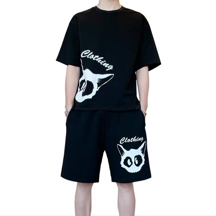 BỘ ĐỒ THUN LẠNH IN CÁO CLOTHING MẪU MỚI .THỂ THAO NAM