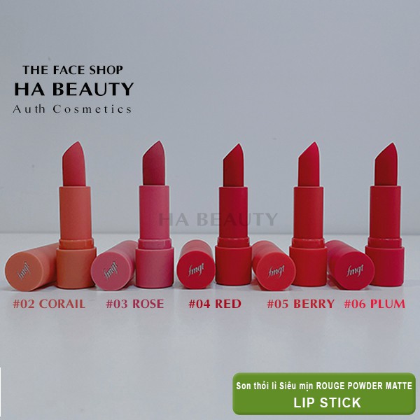 (AUTH_Korea) Son lì siêu mịn ROUGE POWDER MATTE The Face Shop | BigBuy360 - bigbuy360.vn