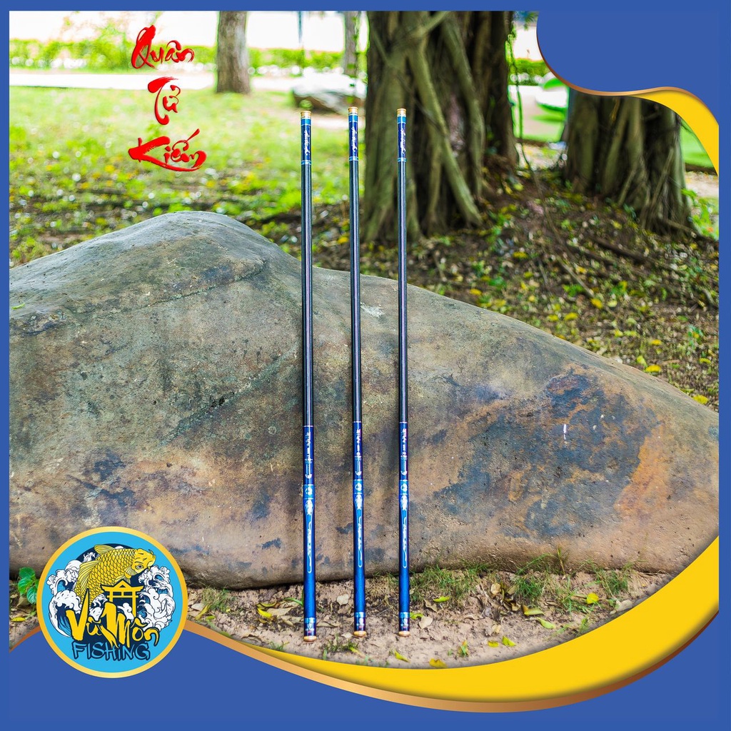 CẦN CÂU TAY - CÂU ĐÀI SĂN HÀNG  CARBON CAO CẤP  YuFeng QUÂN TỬ KIẾM 5,5h TM - VŨ MÔN NINH BÌNH