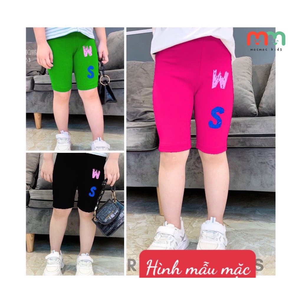 Quần legging bé gái size đại ngố thun cotton mềm mịn mát co dãn cho bé 24kg đến 40kg