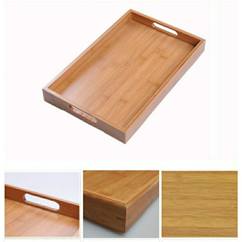 Khay trà bằng tre nguyên chất 100% hàng cao cấp