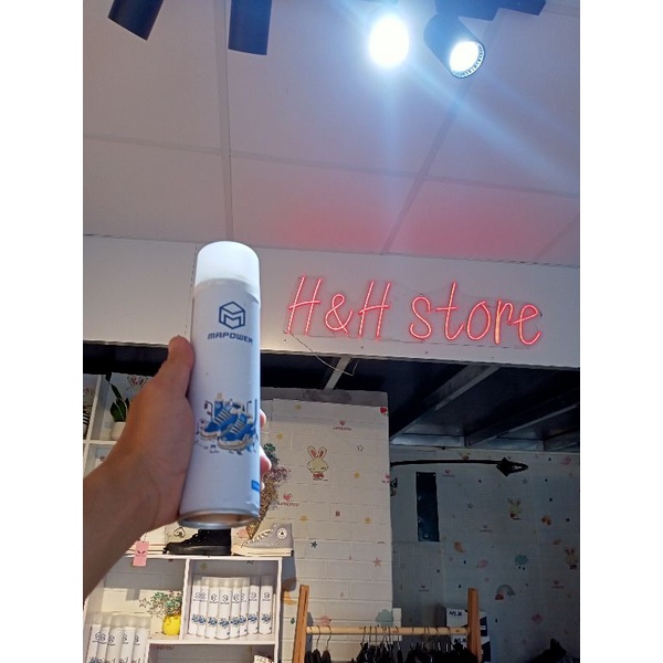 Chai Xịt Tạo Bọt Vệ Xinh Giày MAPOWER,Giặt Giày siêu nhanh siêu sạch đánh bay mọi vết bẩn trong 30s.