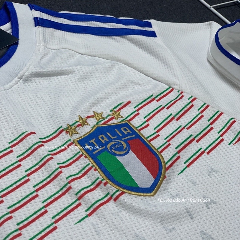 Quần áo đá banh ĐT ITALIA mùa 2023 hàng cấp màu trắng