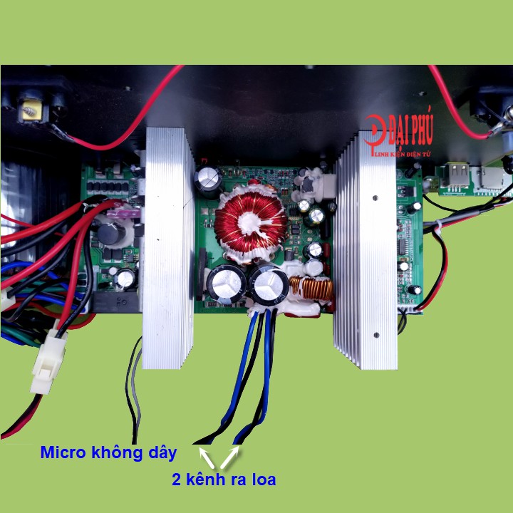 Mạch loa kéo Reverb chống hú 2 kênh riêng biệt loa kéo 4 tấc đôi 5 tấc đôi hoặc 6 tấc đôi