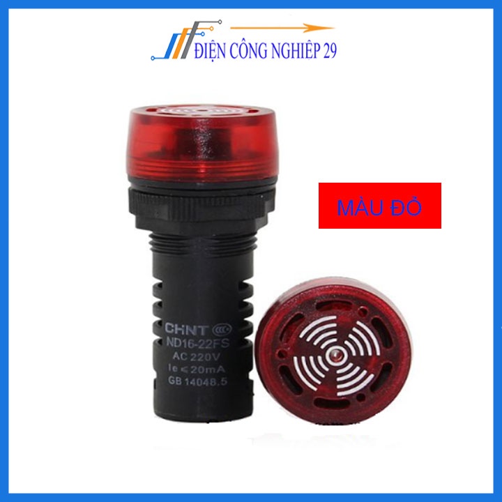 Đèn Báo Nguồn Có Còi AD16-22SM 24VDC