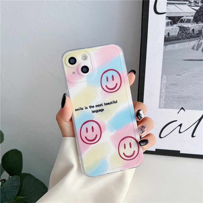 Ốp Điện Thoại Mềm Hình Mặt Cười Cho iPhone 11 pro max 6 6s 7 8 plus xs max 12 pro max XR