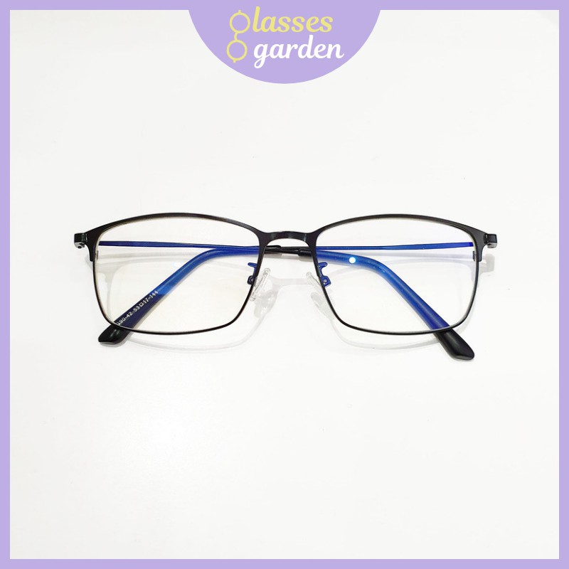 Gọng kính kim loại mảnh dáng chữ nhật Glasses Garden 9042 - Có lắp mắt cận theo yêu cầu