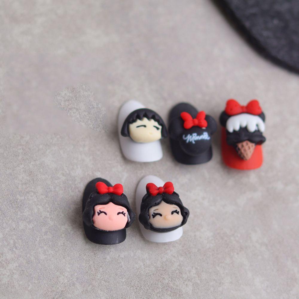 Bộ Phụ Kiện Trang Trí Móng Tay 3D Hình Công Chúa Disney