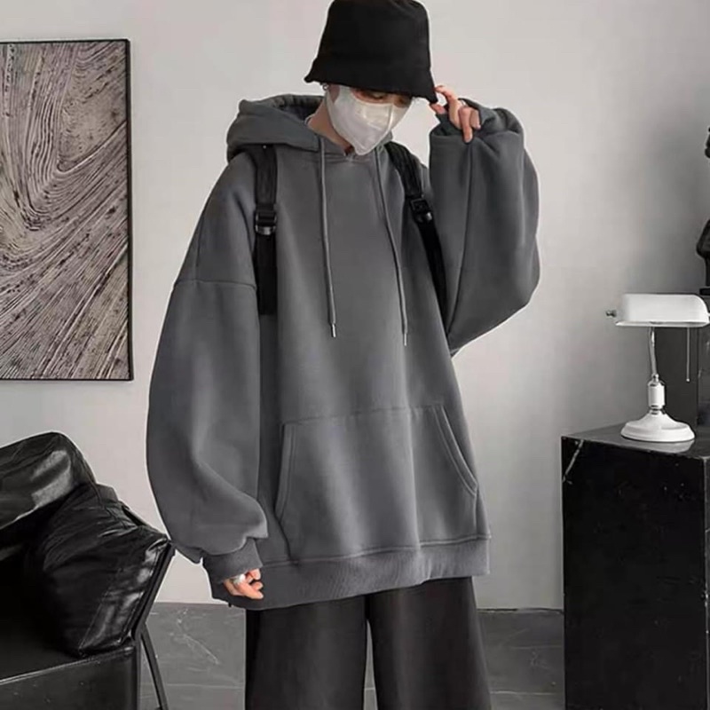 Áo Hoodie BASIC / Áo Hoodie Trơn chất nỉ bông mịn cực đep form Rộng Unisex .Nhiều màu siêu xinh ( Ảnh + Clip thật 100%) | BigBuy360 - bigbuy360.vn