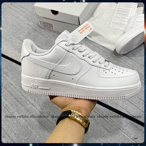 Giày AF1 Trắng, Giày Air Force 1 Trắng Cổ Thấp, Giày Thể Thao Sneaker Thời Trang Đi Học Đi Chơi Đủ Size Nam Nữ