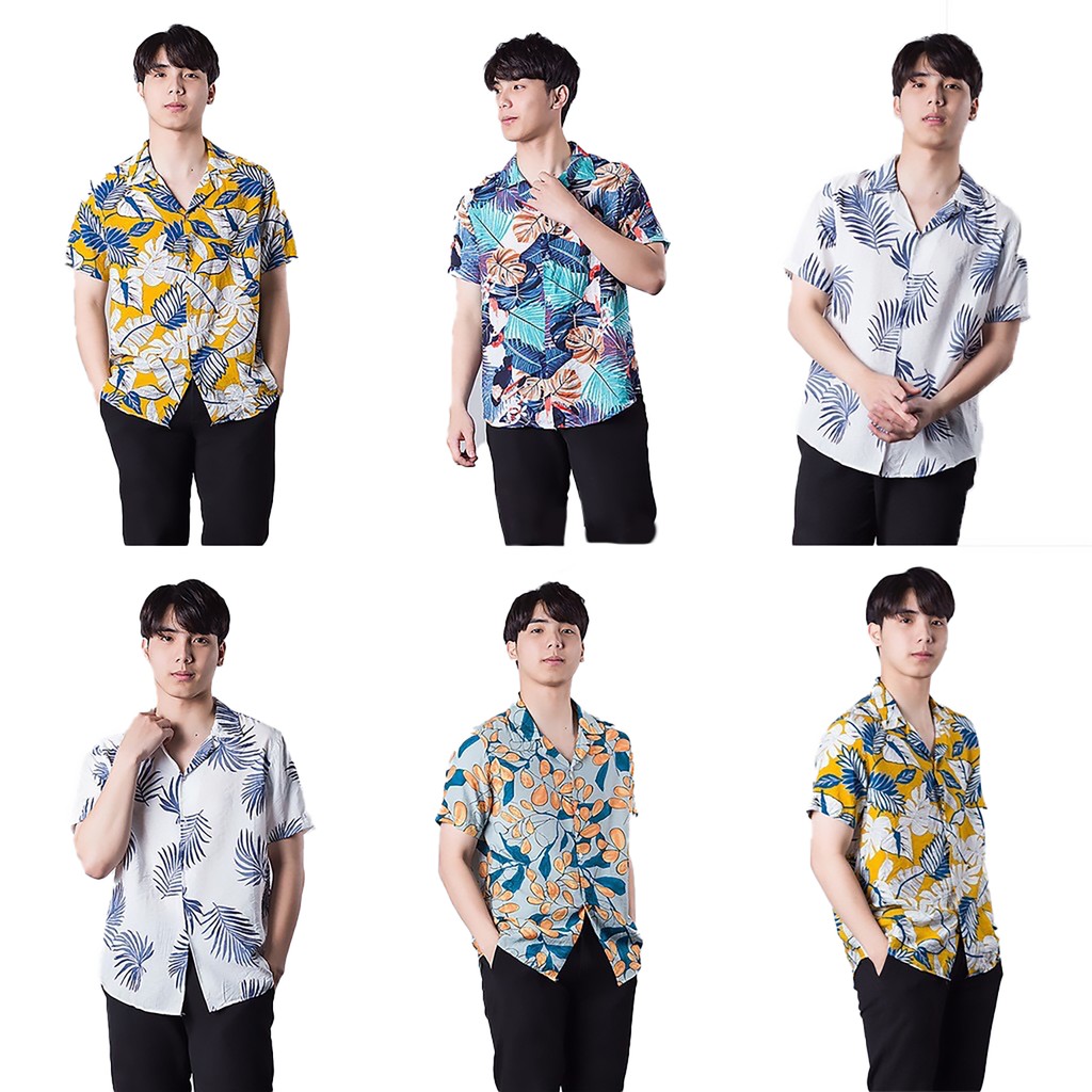 [Mã FAMAYMA2 giảm 10K đơn 50K] Áo đũi sơ mi Áo nhóm đi biển LINEN Áo có cổ họa tiết hoa lá Cardano | BigBuy360 - bigbuy360.vn