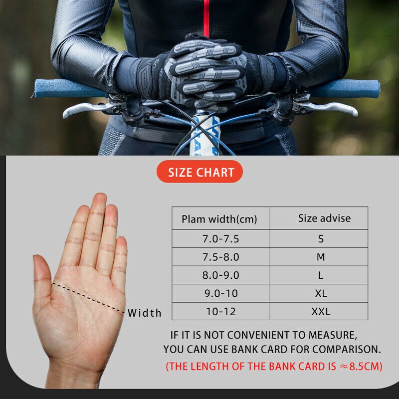 Bộ 2 Găng Tay Lái Xe Máy Rockbros Bằng Gel Thoáng Khí Chống Sốc