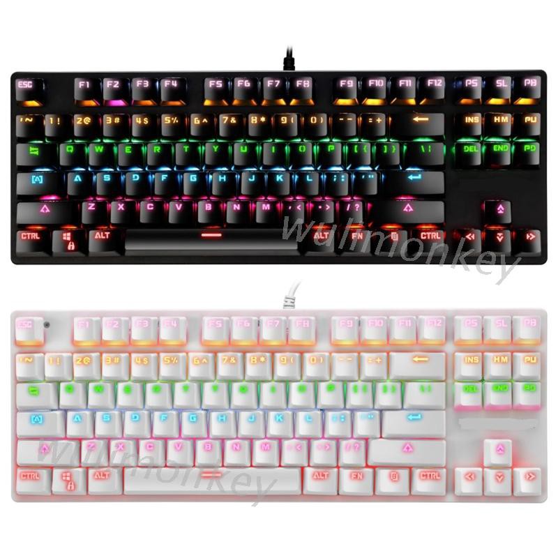 Bàn Phím Cơ Gaming 87 Phím Có Đèn Nền Rgb