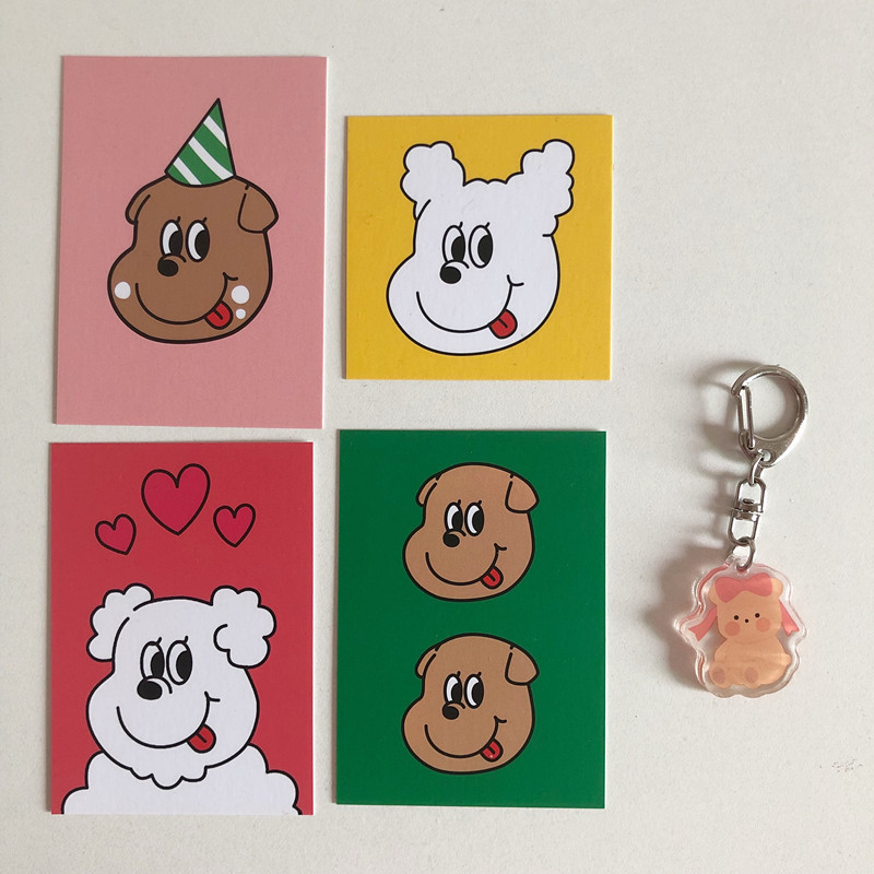 Móc khóa mặt hình hoạt hình Snoopy Charlie