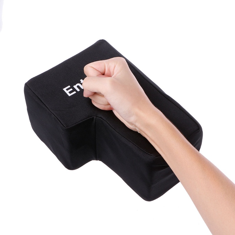 Gối hình phím enter lớn kết nối USB chống căng thẳng tiện dụng cho văn phòng/ mang đi du lịch
