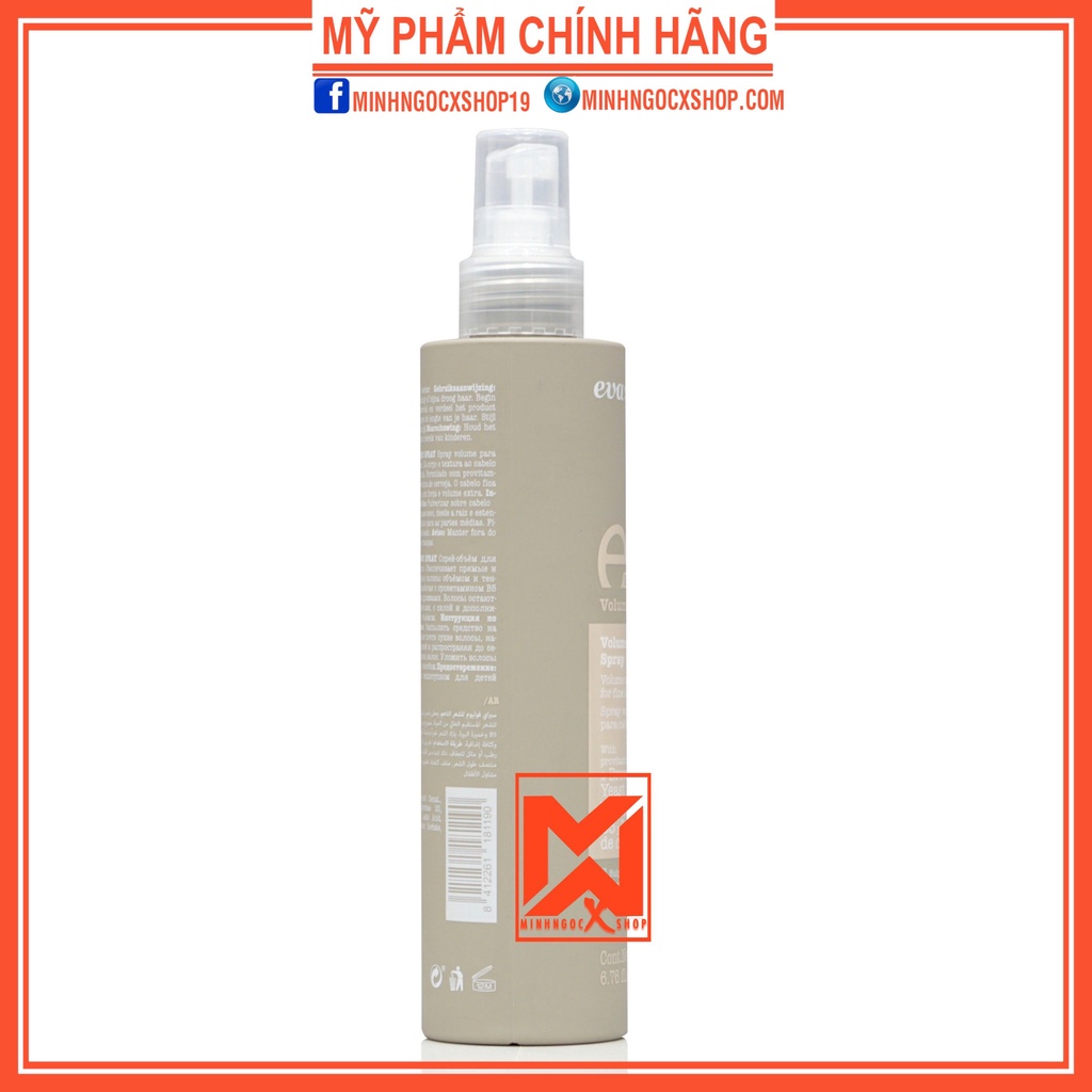 Xịt Tạo Phồng Chân Tóc Eva E-Line Volume Spray 200ML Chính Hãng