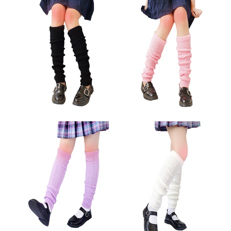 Tất Trắng Dài 10MK Giữ Ấm Chân Phong Cách Lolita Nhật Bản Cho Nữ