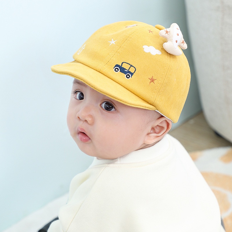 Nón Lưỡi Trai Cho Bé Họa Tiết Oto Máy Bay Dễ Thương Cho Bé Trai Bé Gái 3 - 12 Tháng