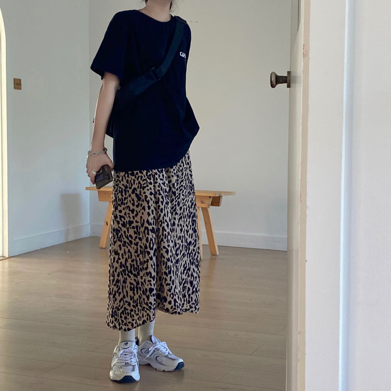 Chân váy dáng chữ A lưng cao họa tiết da báo kiểu Hàn Quốc thời trang thu đông 2021 cho nữ | BigBuy360 - bigbuy360.vn