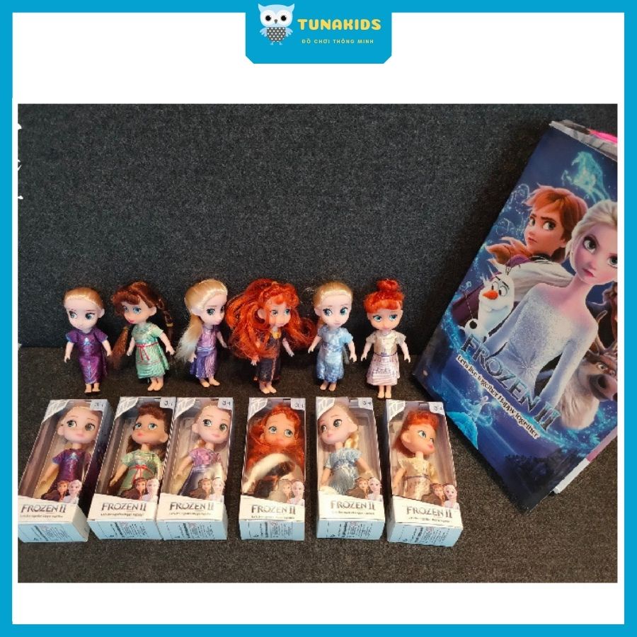 Búp bê Elsa Anna Disney Frozen công chúa đồ chơi dễ thương cho bé Tunakids