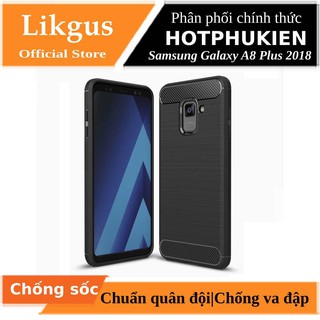 Ốp lưng TPU chống sốc cho Samsung Galaxy A8 Plus 2018 hiệu Likgus (bảo vệ toàn diện, siêu mềm mịn) - Hàng chính hãng