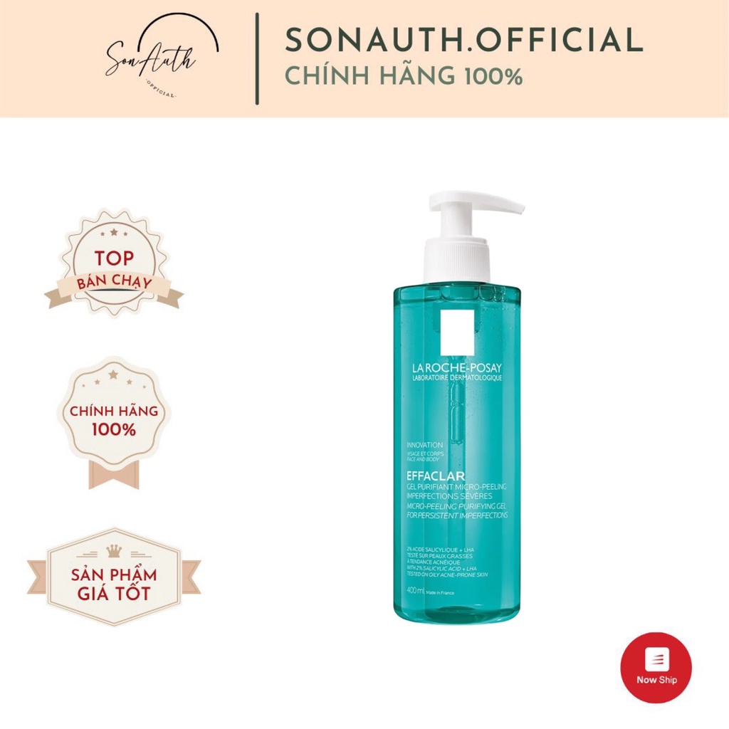 Gel Rửa Mặt La Roche-Posay Effaclar Micro-Peeling Purifying Gel