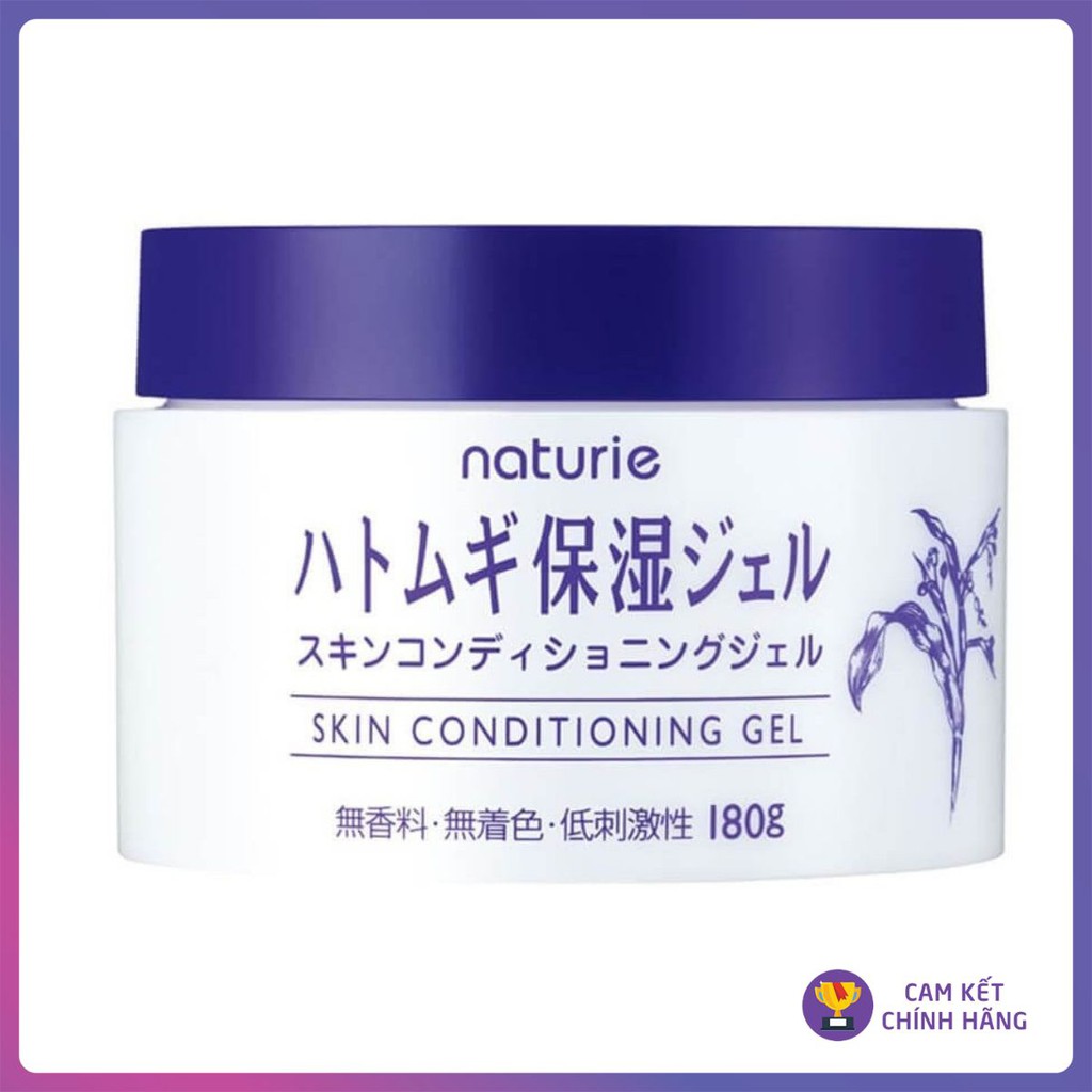 Gel Dưỡng Ẩm Da Hạt Ý Dĩ Naturie Hatomugi Nhật Bản 180g