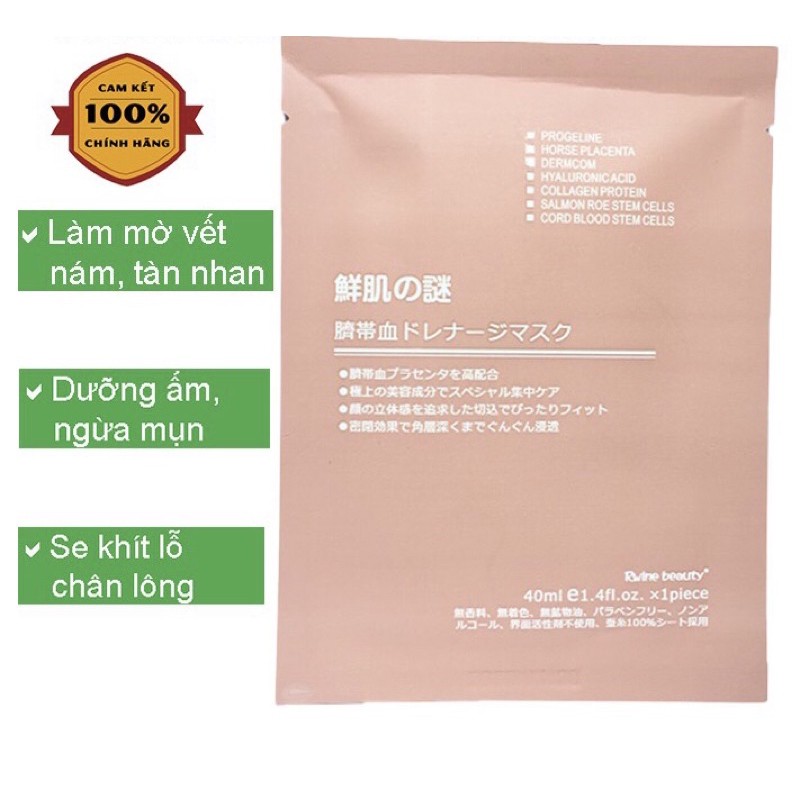 MẶT NẠ NHAU THAI CỪU CUỐN RỐN TẾ BÀO GỐC NHẬT BẢN