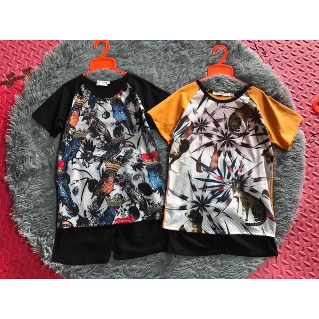 Bộ cotton lưới bé trai