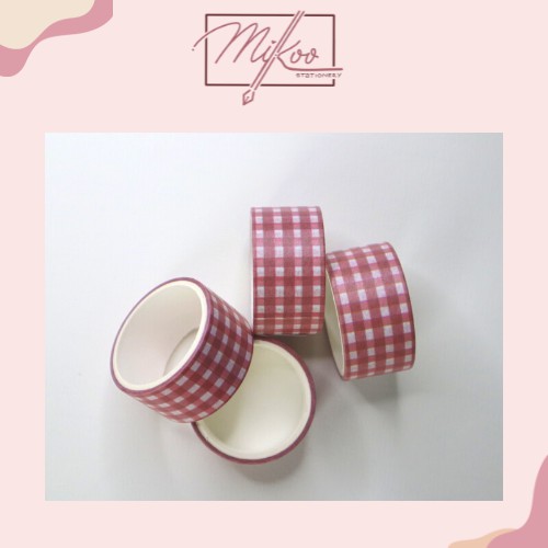 Set Washi Tape Caro Pastel Đáng Yêu Nhiều Màu