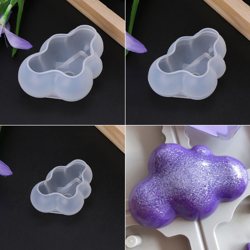 Khuôn silicone tạo hình đám mây 3D trang trí bánh kem DIY
