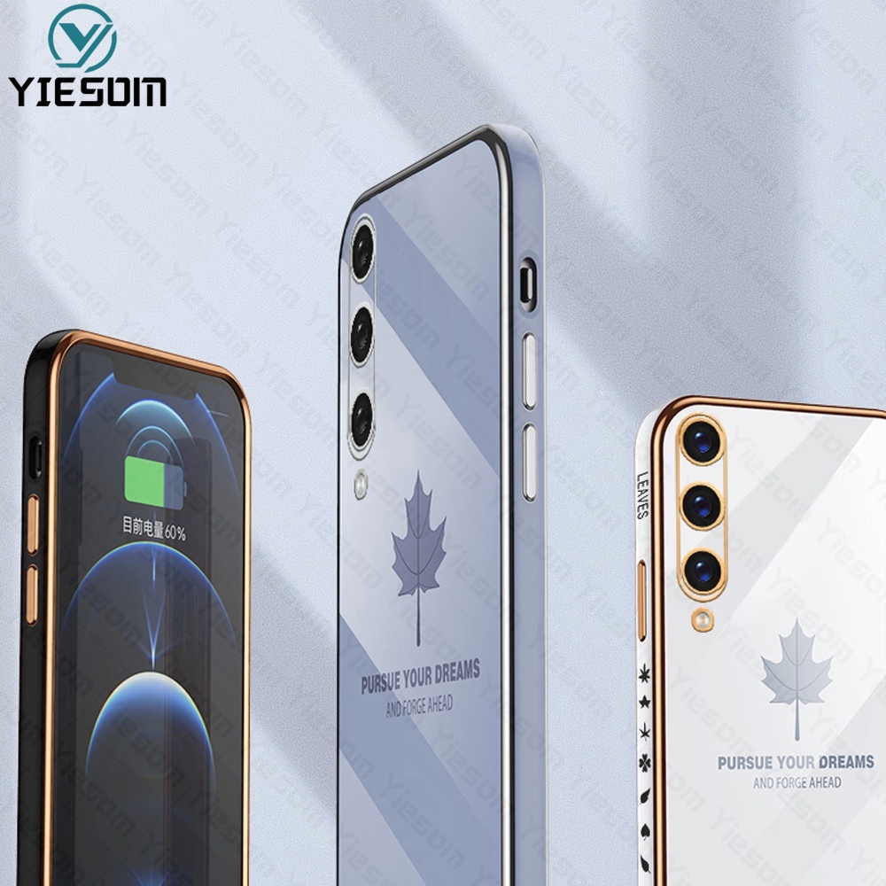 Ốp Điện Thoại Viền Vuông Chống Sốc Sang Trọng Cho Samsung Galaxy A21S A11 A10S A20S A10 A20 A30 A50 A50S A30S A70 A70S A7 2018 A750