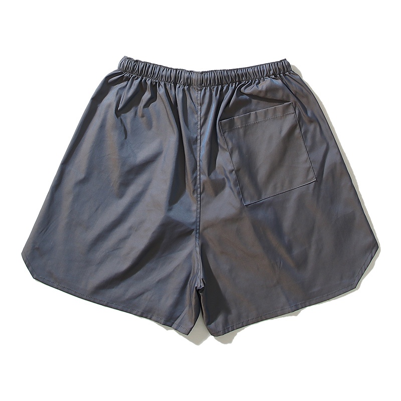 Quần Short Dây Rút Vải Nilon Mỏng Màu Sáng Phong Cách Đường Phố Trẻ Trung