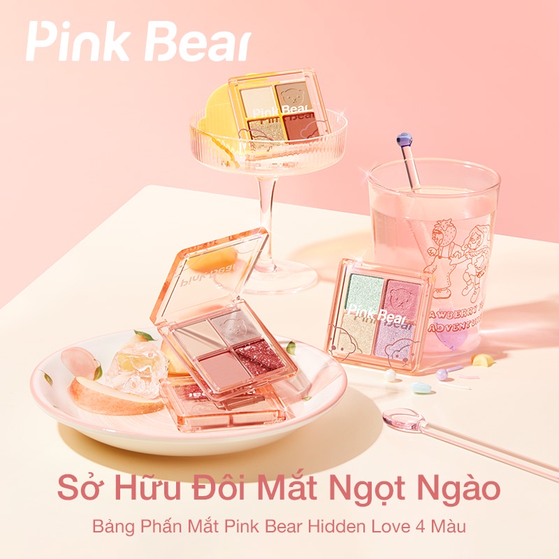 Bảng phấn mắt Pink Bear Hidden Love dễ tán màu lâu trôi 6g | BigBuy360 - bigbuy360.vn
