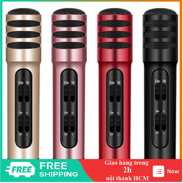 Micro livestream c7 mic thu âm karaoke live stream 3 in 1 - AT0056