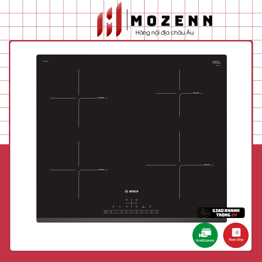 Bếp từ Bosch PIE631FB1E serie 6 cao cấp bảo hành 12 tháng [nhập Đức chính hãng]
