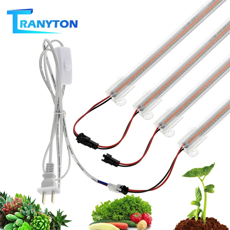 1-6cái 220v Đèn Led Thực Vật Thanh Ống đèn Toàn Phần Quang Phổ  thủy canh，đèn trồng trong cây nhà kính
