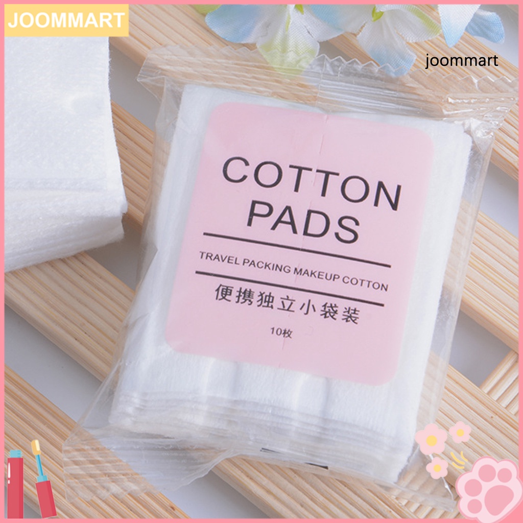 Bộ 10 Bông Tẩy Trang Hình Tròn Mềm Mại Thấm Hút Nước Cao Cho Gia Đình