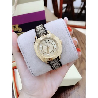 Đồng hồ nữ Coach Boyfriend dây da size 35mm, viền trơn