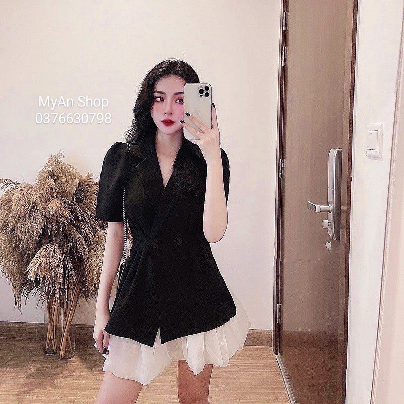 🌈 SÉT ÁO VEST VAI BỒNG CHÂN VÁY TƠ ÓNG🎉