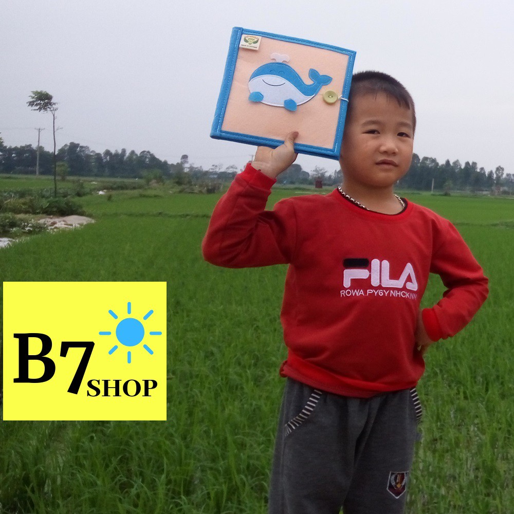 (Có hướng dẫn dạy bé học)Đồ chơi giáo dục-Hàng Việt Nam xuất khẩu-Sách vải  Đại dương– Dành cho bé 1 – 6 tuổi